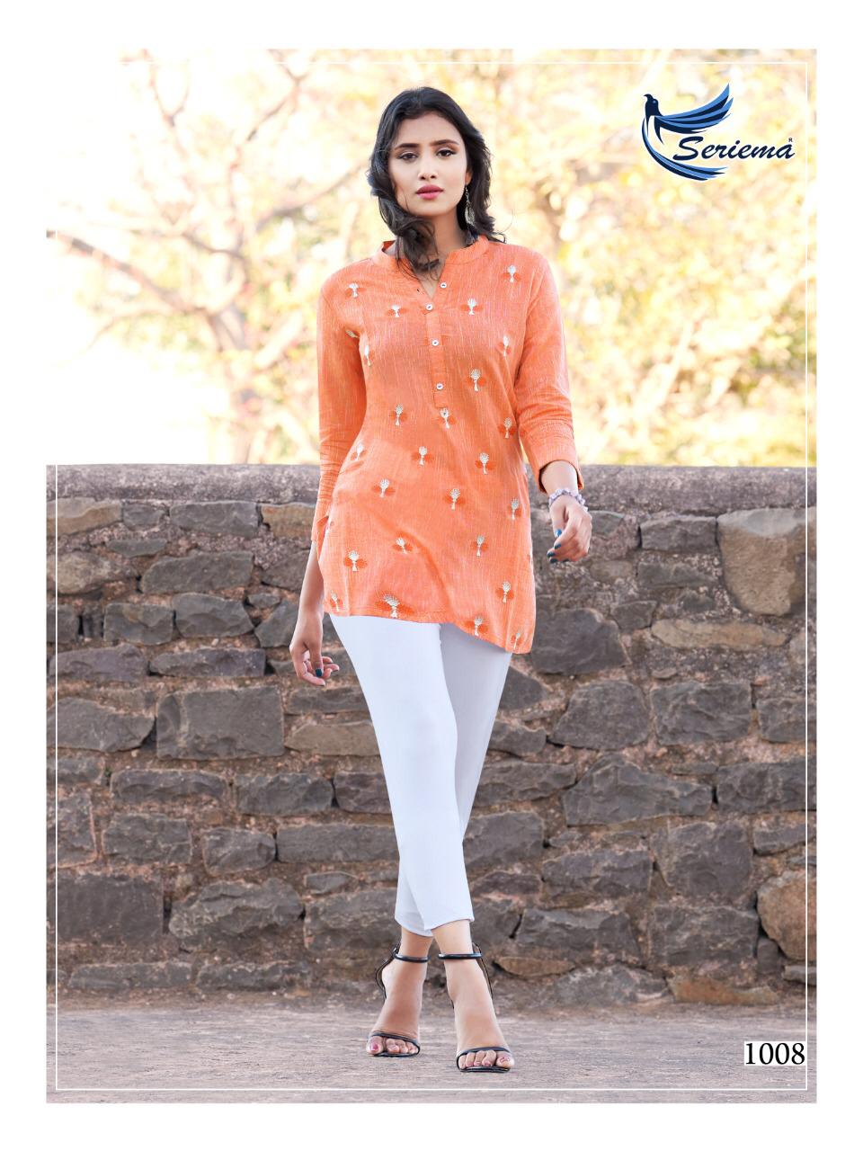 seriema topsy tipsy cotton classic trendy look kurti catalog