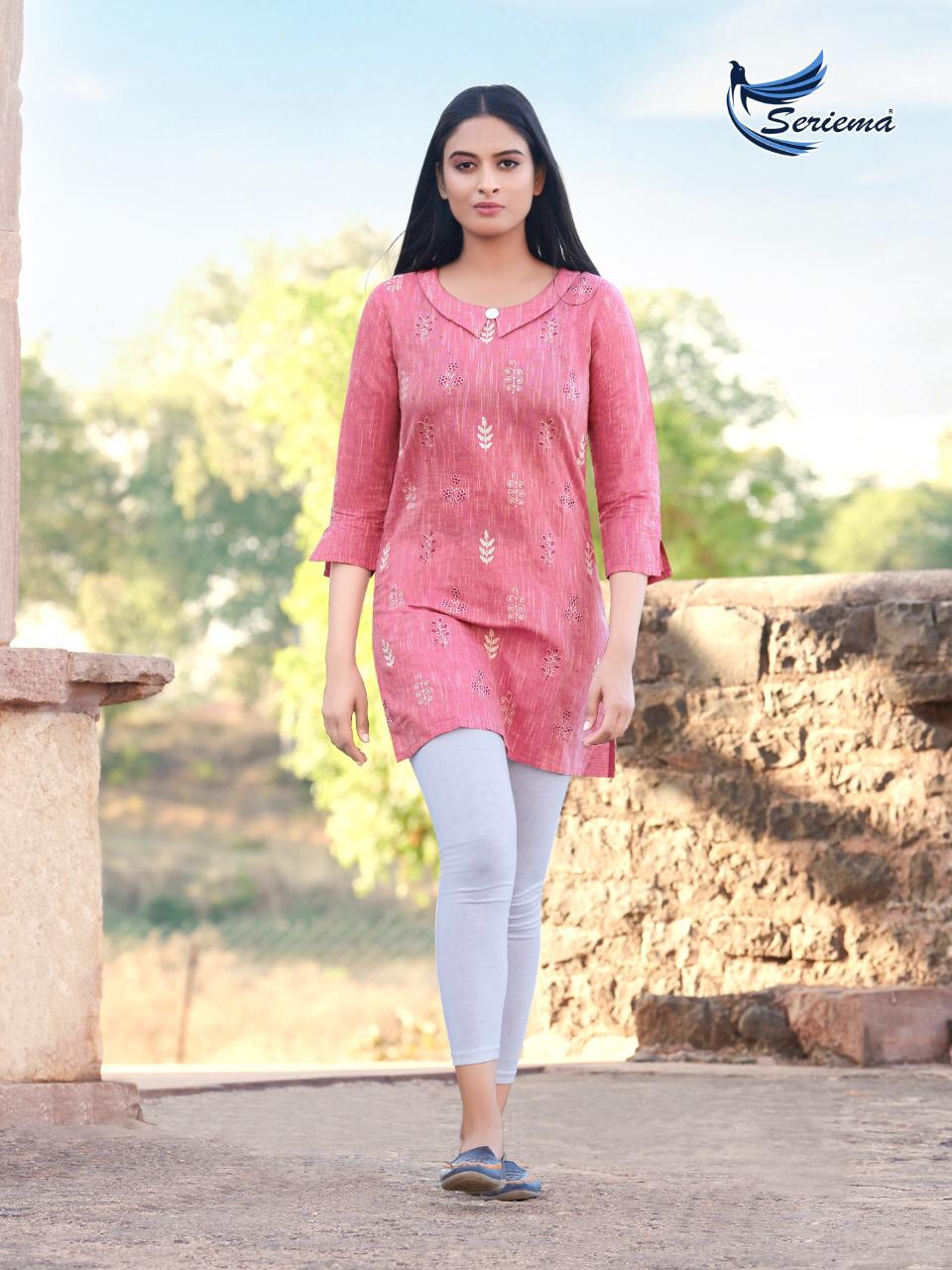 seriema topsy tipsy cotton classic trendy look kurti catalog