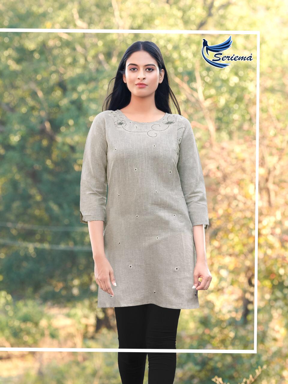 seriema topsy tipsy cotton classic trendy look kurti catalog