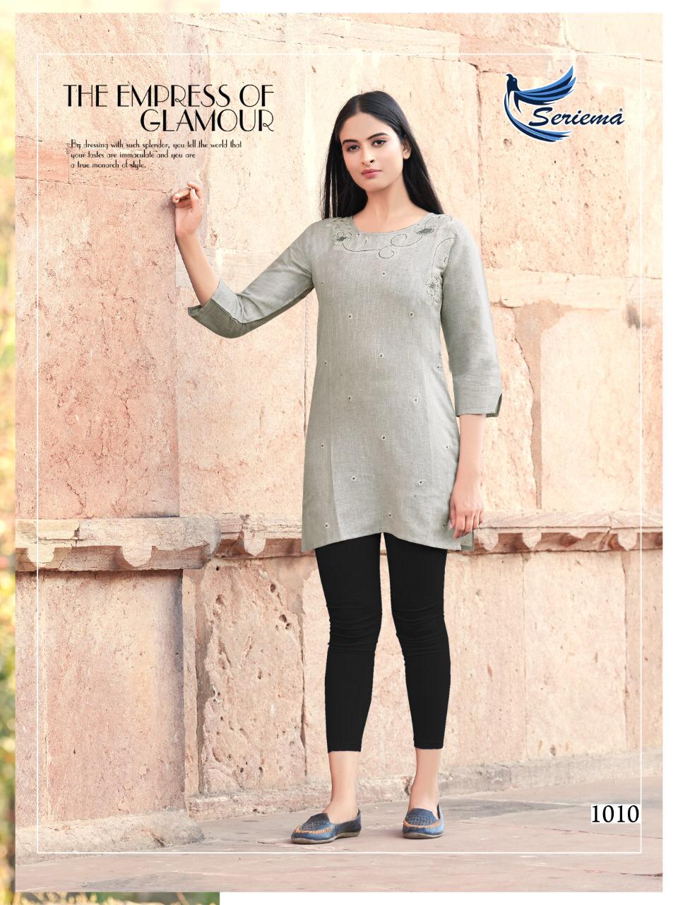 seriema topsy tipsy cotton classic trendy look kurti catalog