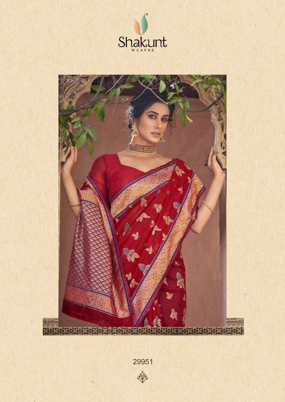 shakunt weaves aarshiv cotton iinovative style saree catalog