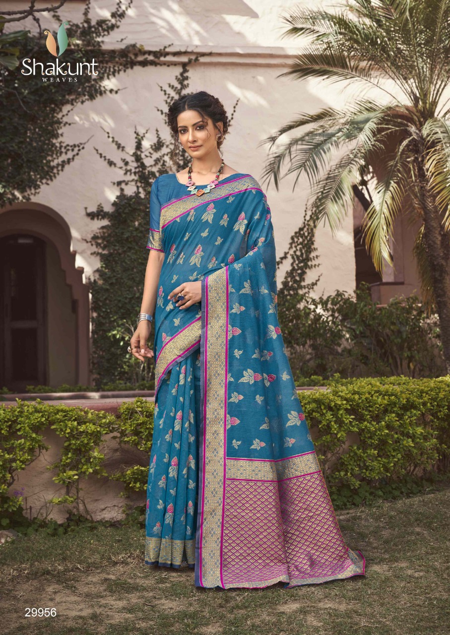 shakunt weaves aarshiv cotton iinovative style saree catalog