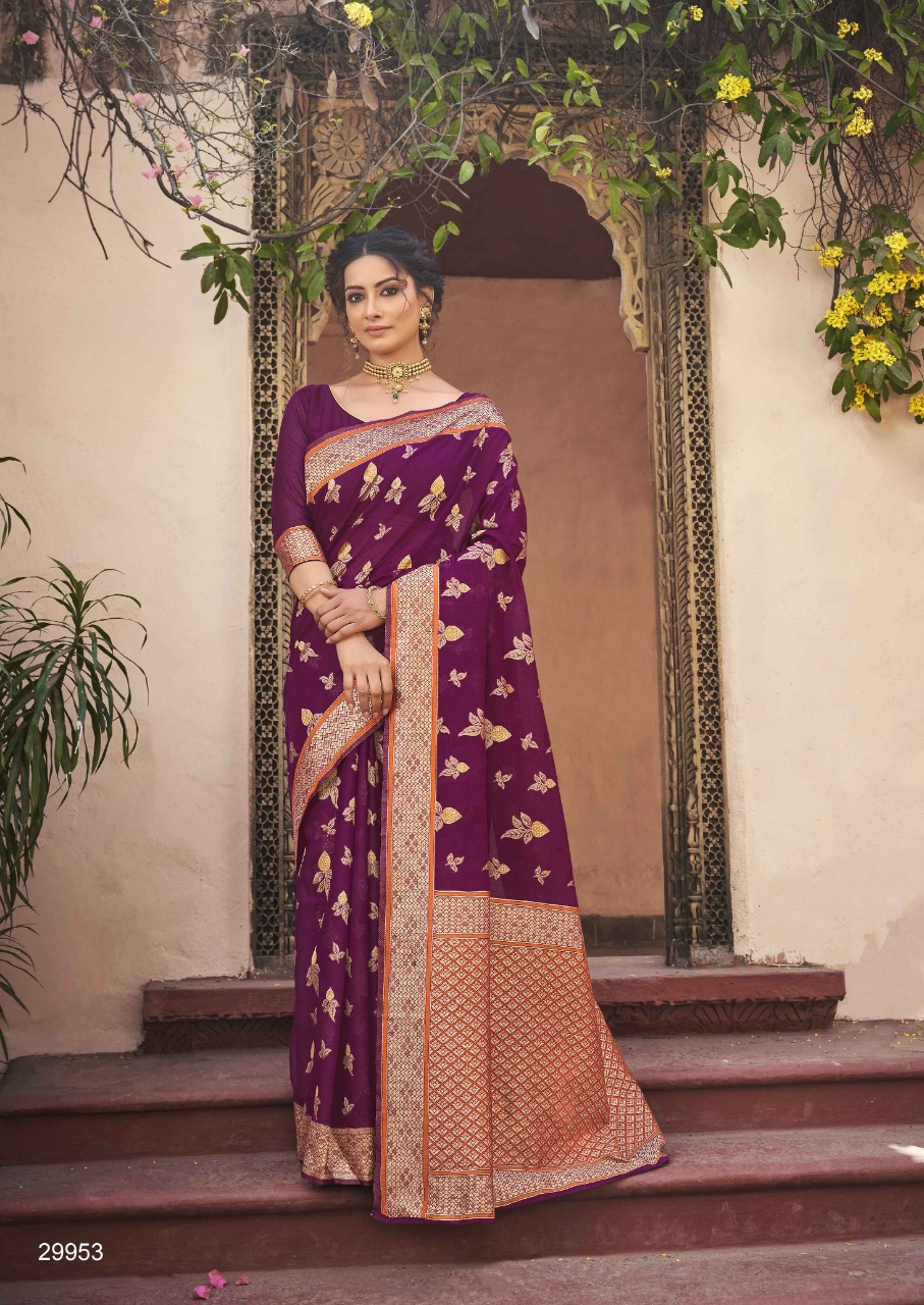 shakunt weaves aarshiv cotton iinovative style saree catalog