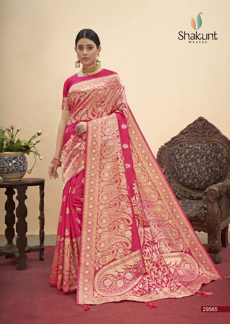 shakunt weaves anupa art silk regal look saree catalog