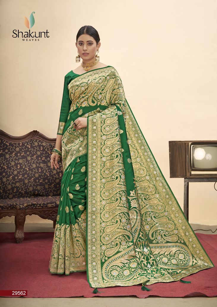shakunt weaves anupa art silk regal look saree catalog