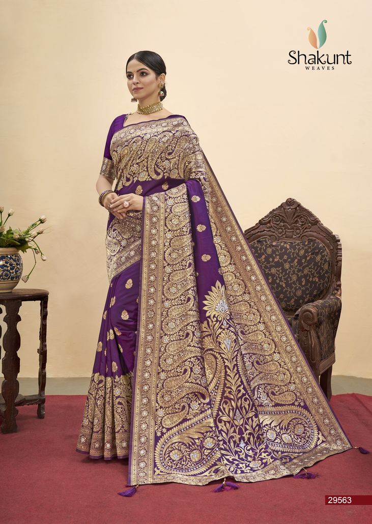 shakunt weaves anupa art silk regal look saree catalog