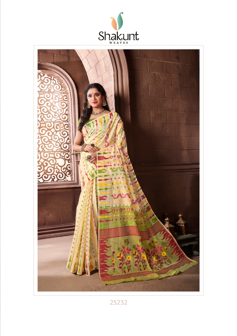 shakunt weaves bhavini cotton gorgeous look saree catalog