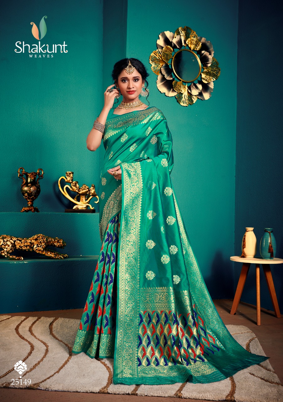 shakunt weaves daaman art silk catchy print saree catalog