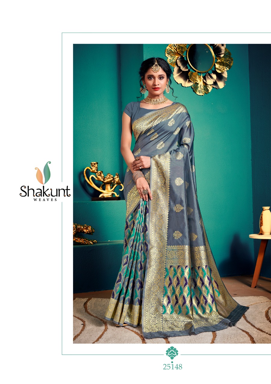 shakunt weaves daaman art silk catchy print saree catalog