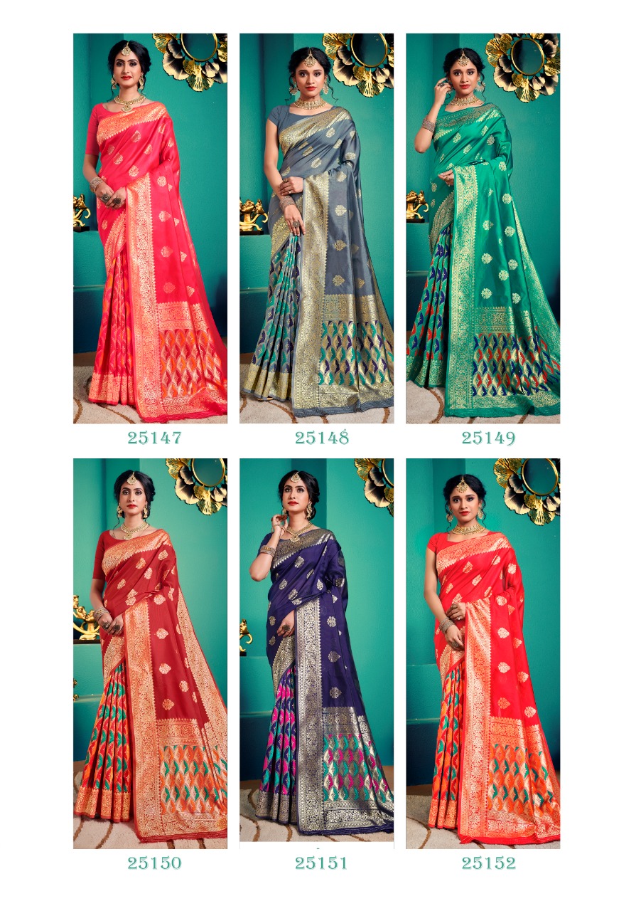 shakunt weaves daaman art silk catchy print saree catalog