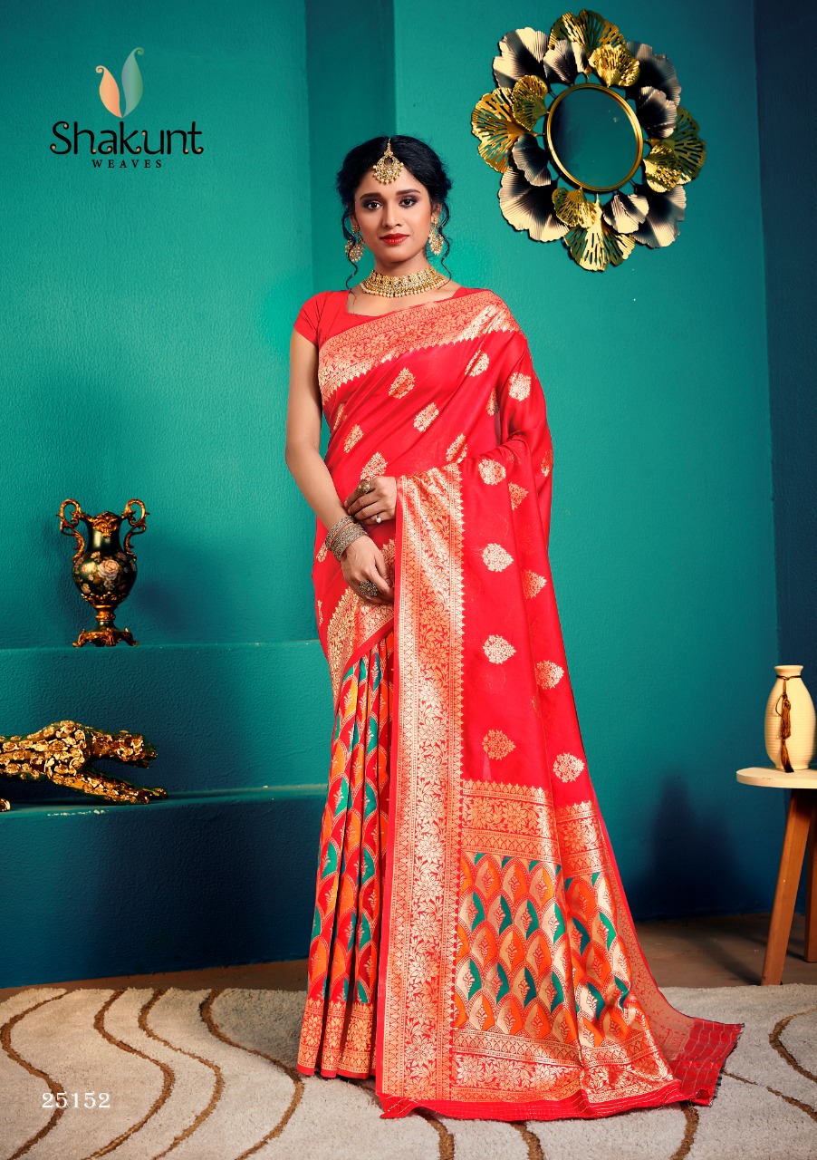 shakunt weaves daaman art silk catchy print saree catalog