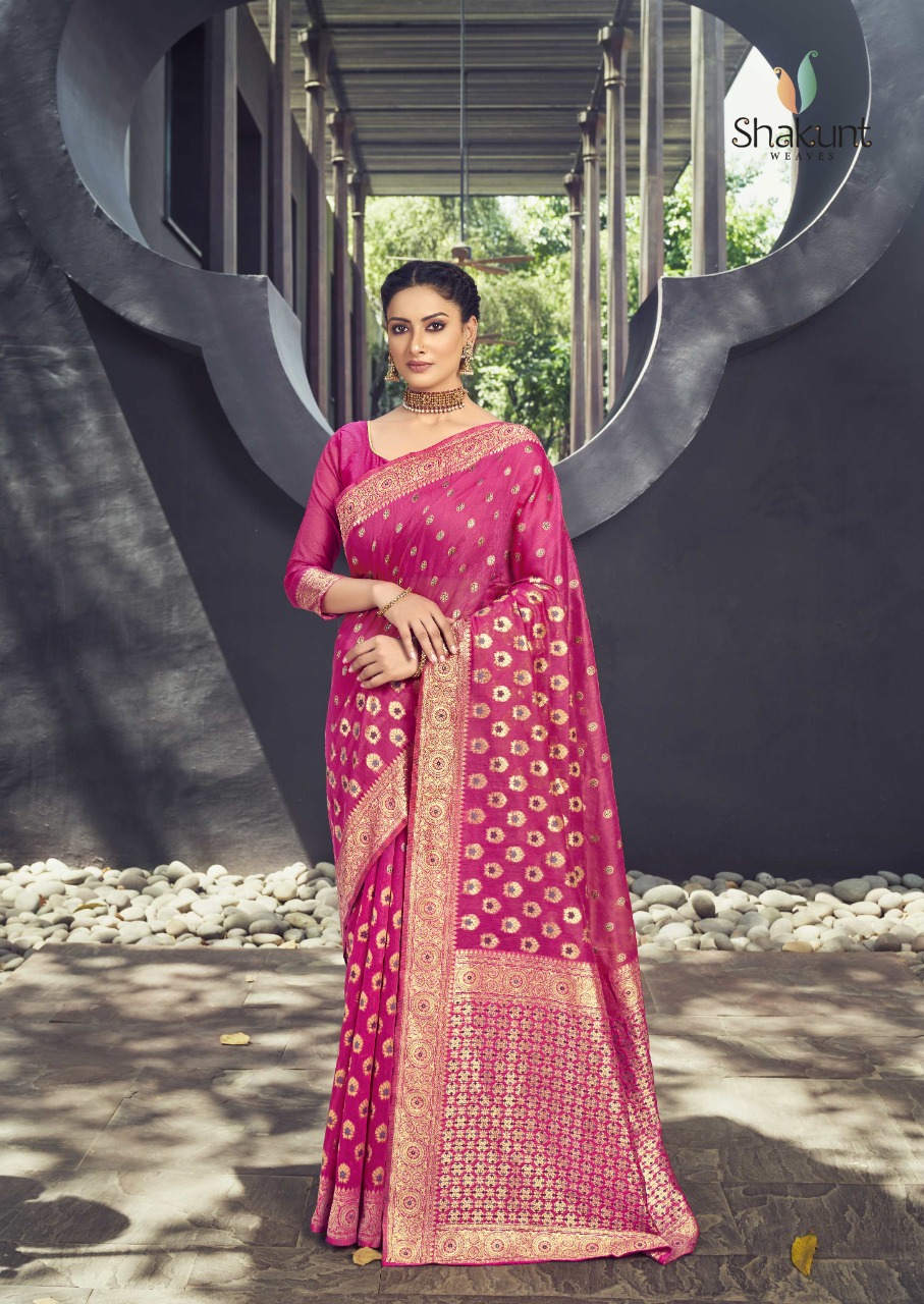 shakunt weaves gajroopa silk astonishing saree catalog