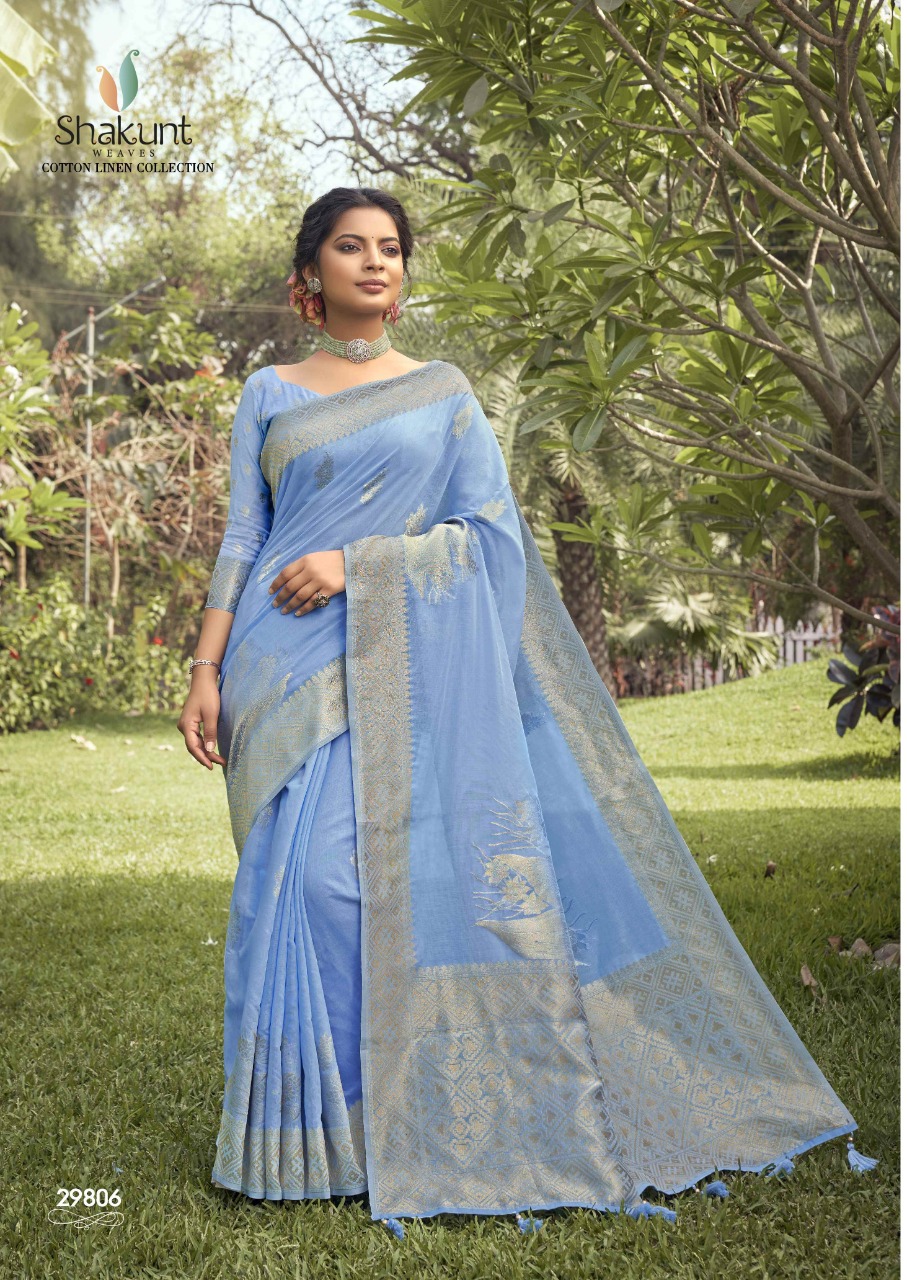 shakunt weaves jasvika  cotton elegant saree catalog