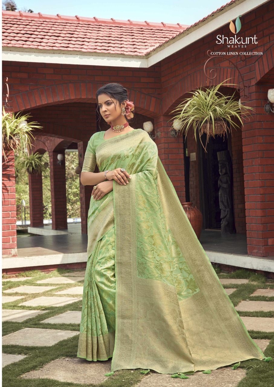 shakunt weaves jasvika  cotton elegant saree catalog