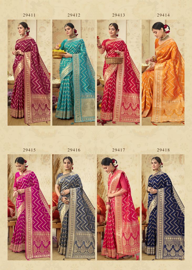 shakunt weaves kundali silk attractive saree catalog