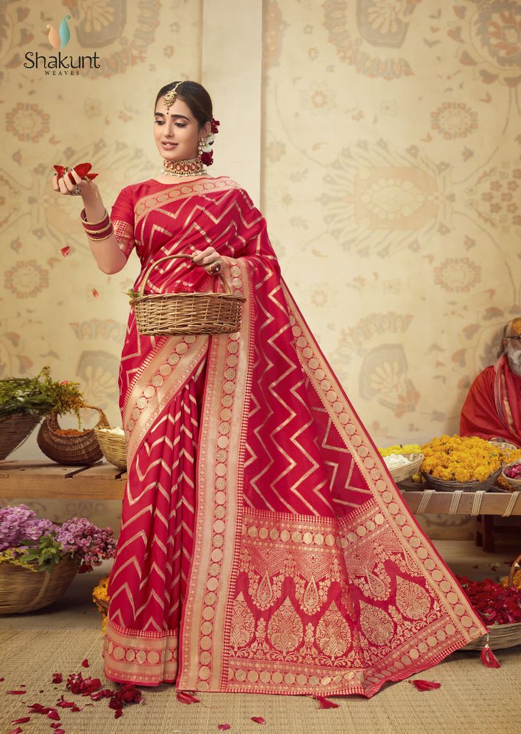 shakunt weaves kundali silk attractive saree catalog