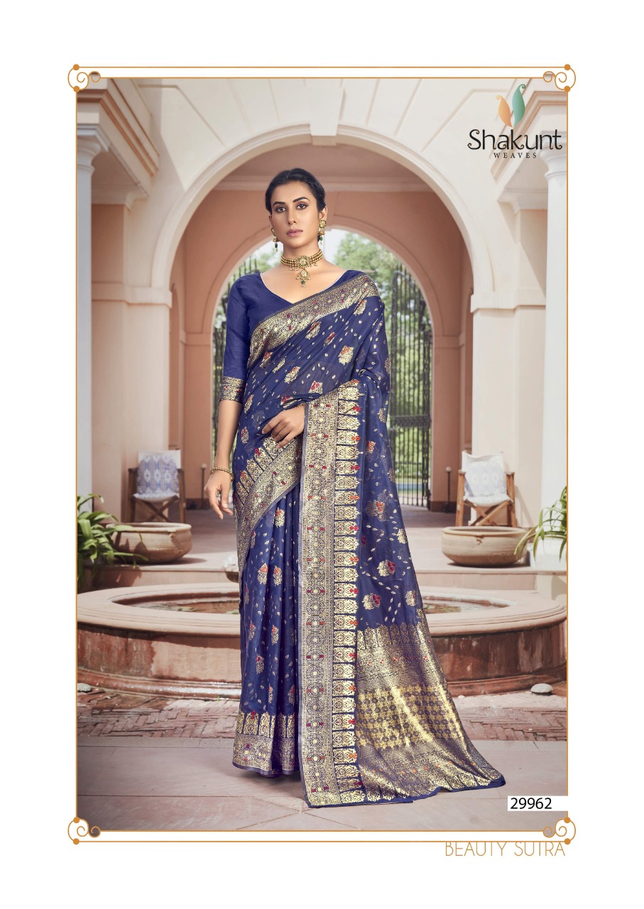 shakunt weaves nidisha cotton gorgeous look saree catalog