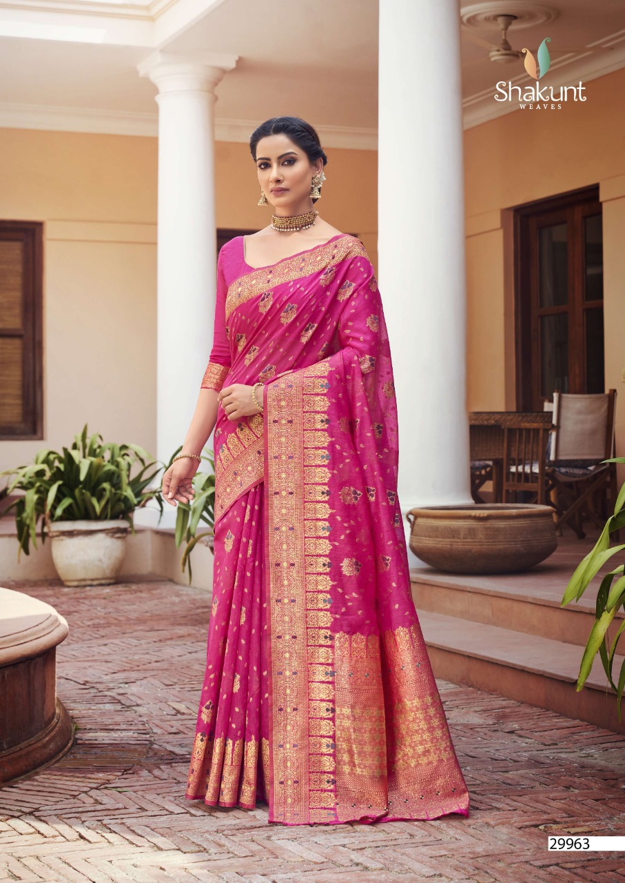 shakunt weaves nidisha cotton gorgeous look saree catalog