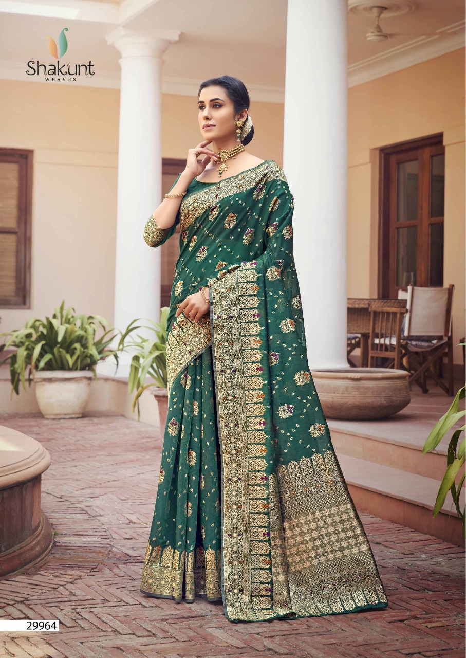 shakunt weaves nidisha cotton gorgeous look saree catalog