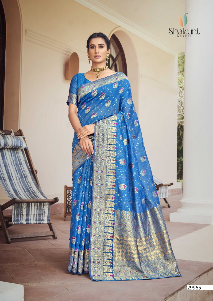 shakunt weaves nidisha cotton gorgeous look saree catalog