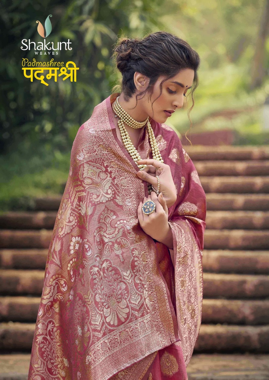 shakunt weaves Padmashree cotton gorgeous look saree catalog