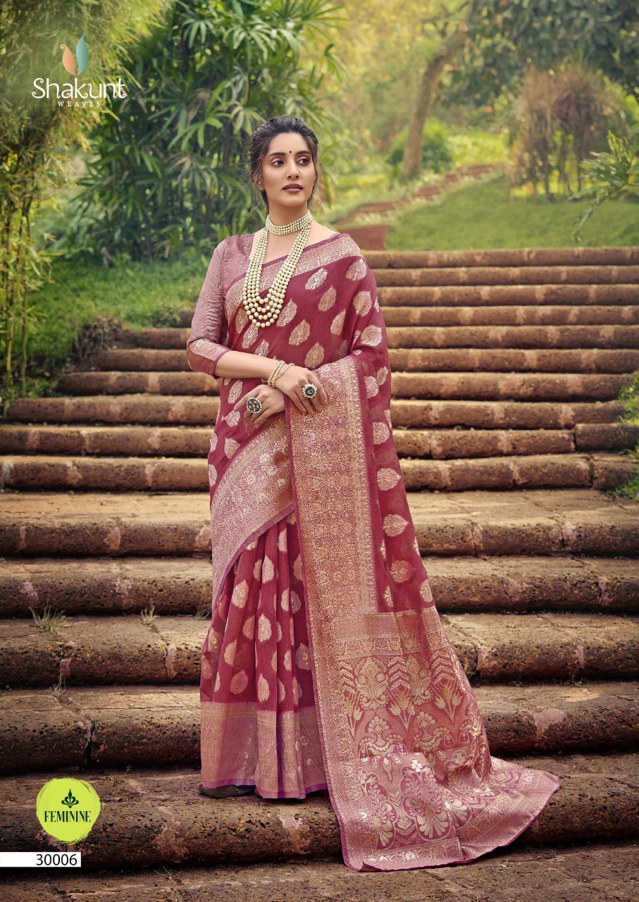 shakunt weaves Padmashree cotton gorgeous look saree catalog