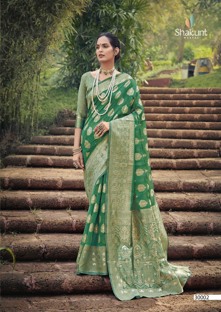 shakunt weaves Padmashree cotton gorgeous look saree catalog