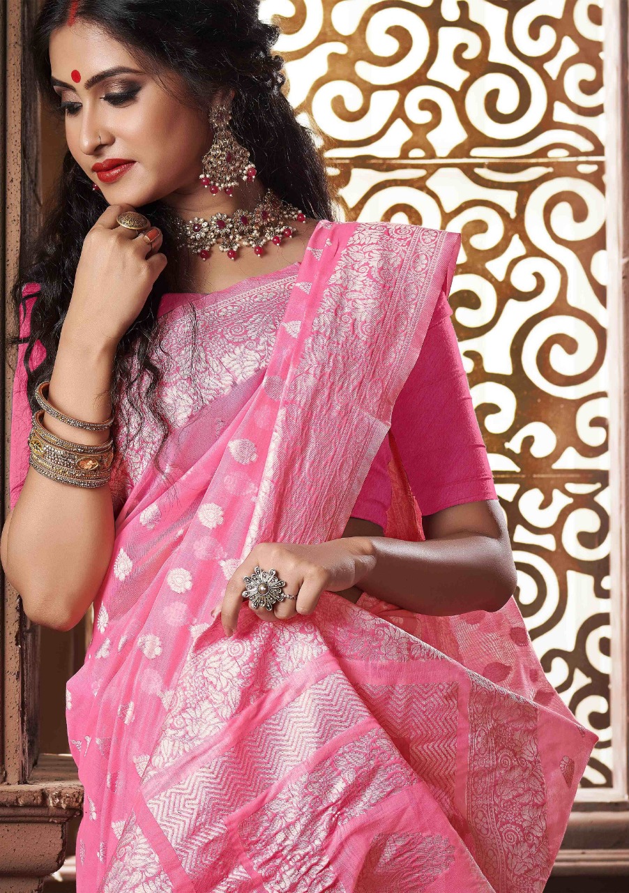 shakunt weaves Snehvathi cotton Weaving Beautiful look saree catalog