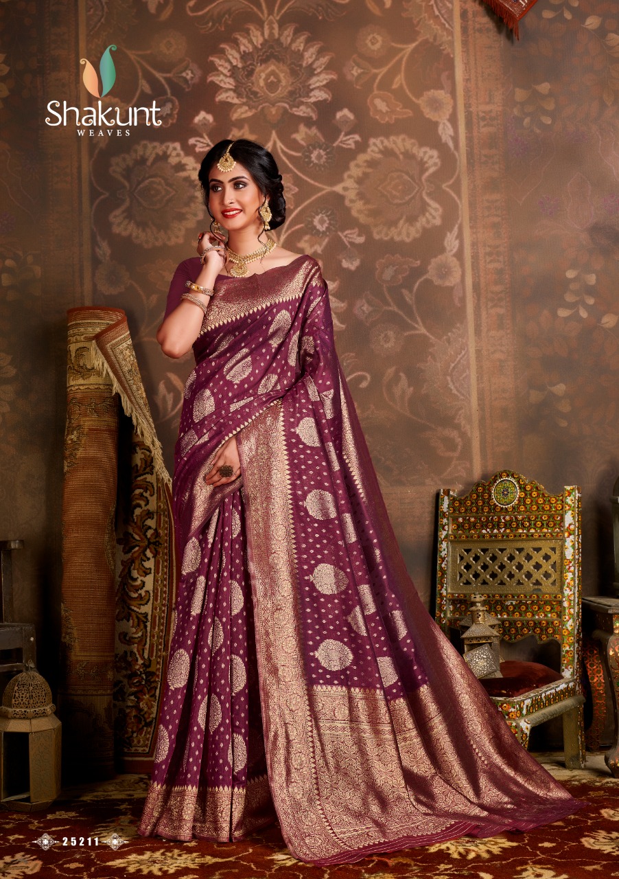 shakunt weaves soundarya shipra cotton silk catchy look saree catalog