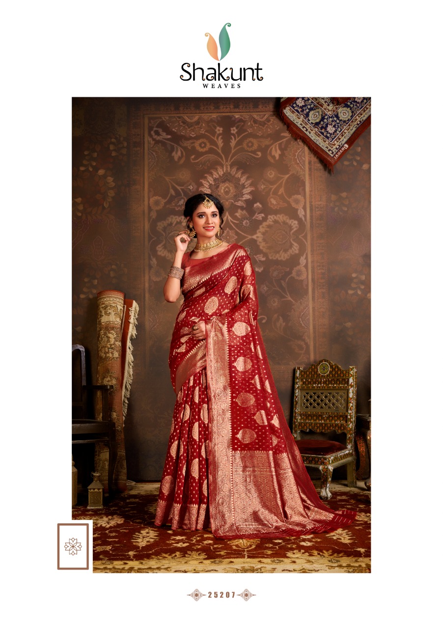 shakunt weaves soundarya shipra cotton silk catchy look saree catalog