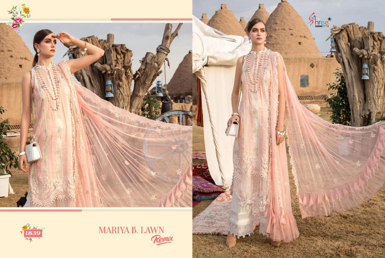 shree fab mariya b lawn remix cotton attrective colours and print salwar suit lawn dupatta catalog