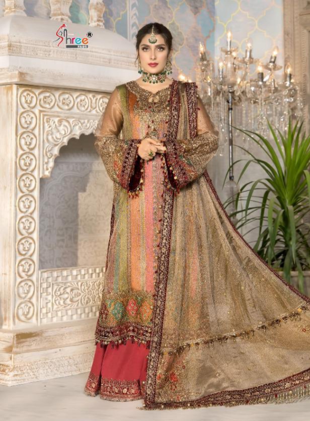 shree fab mbroidered mariya b vol 14  astonishing look salwar suit singal