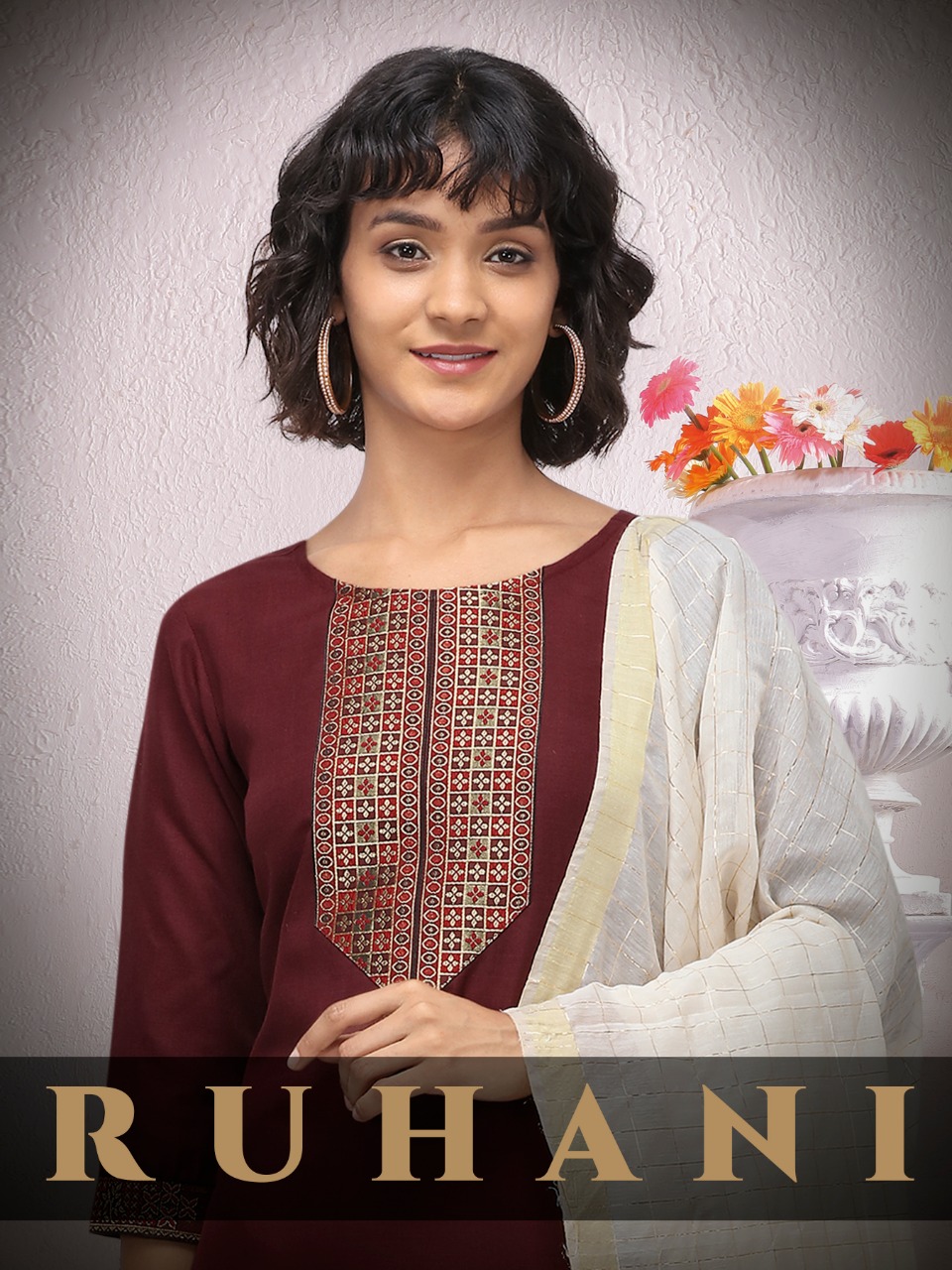 syasii  nainvish cotton gorgeous look kurti bottom with dupatta catalog