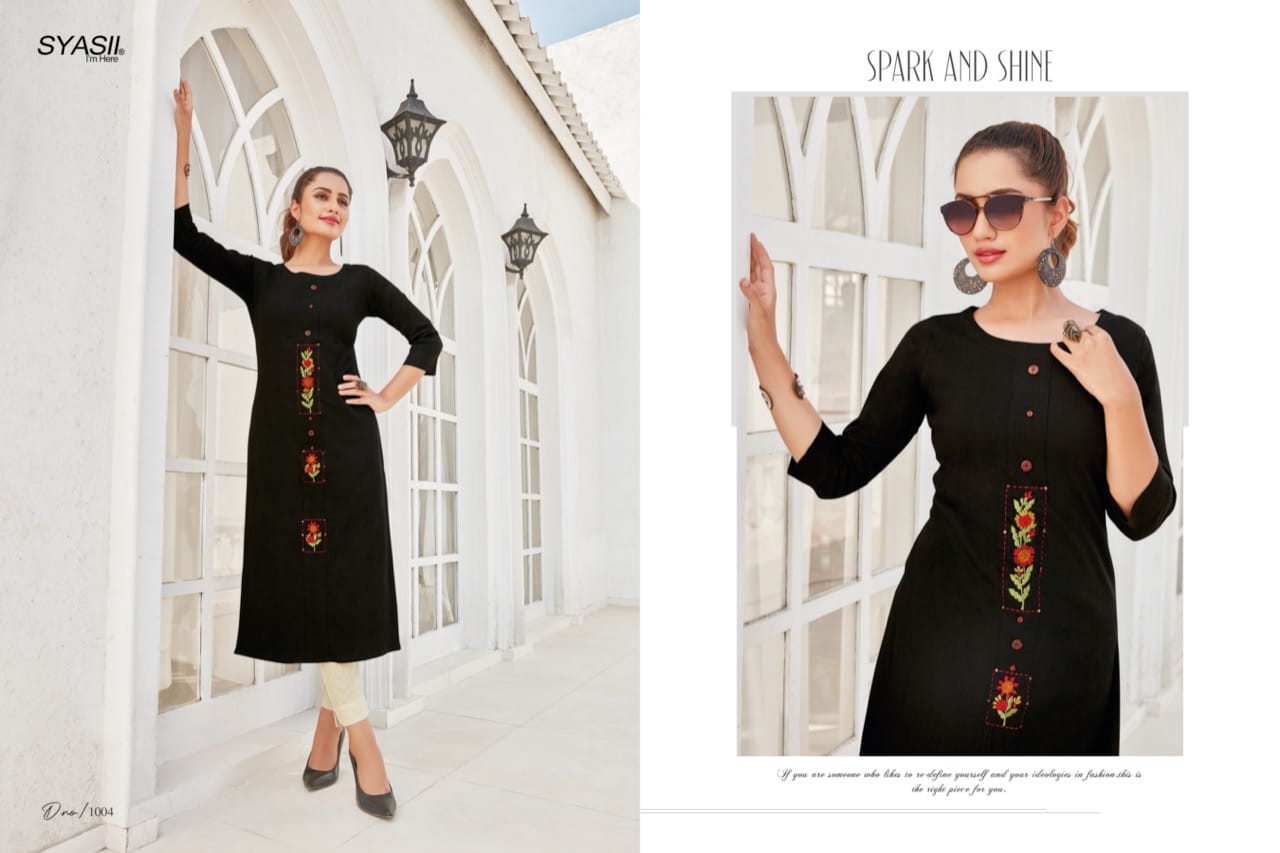 syasii ancy vol 1 rayon new and modern style kurti catalog