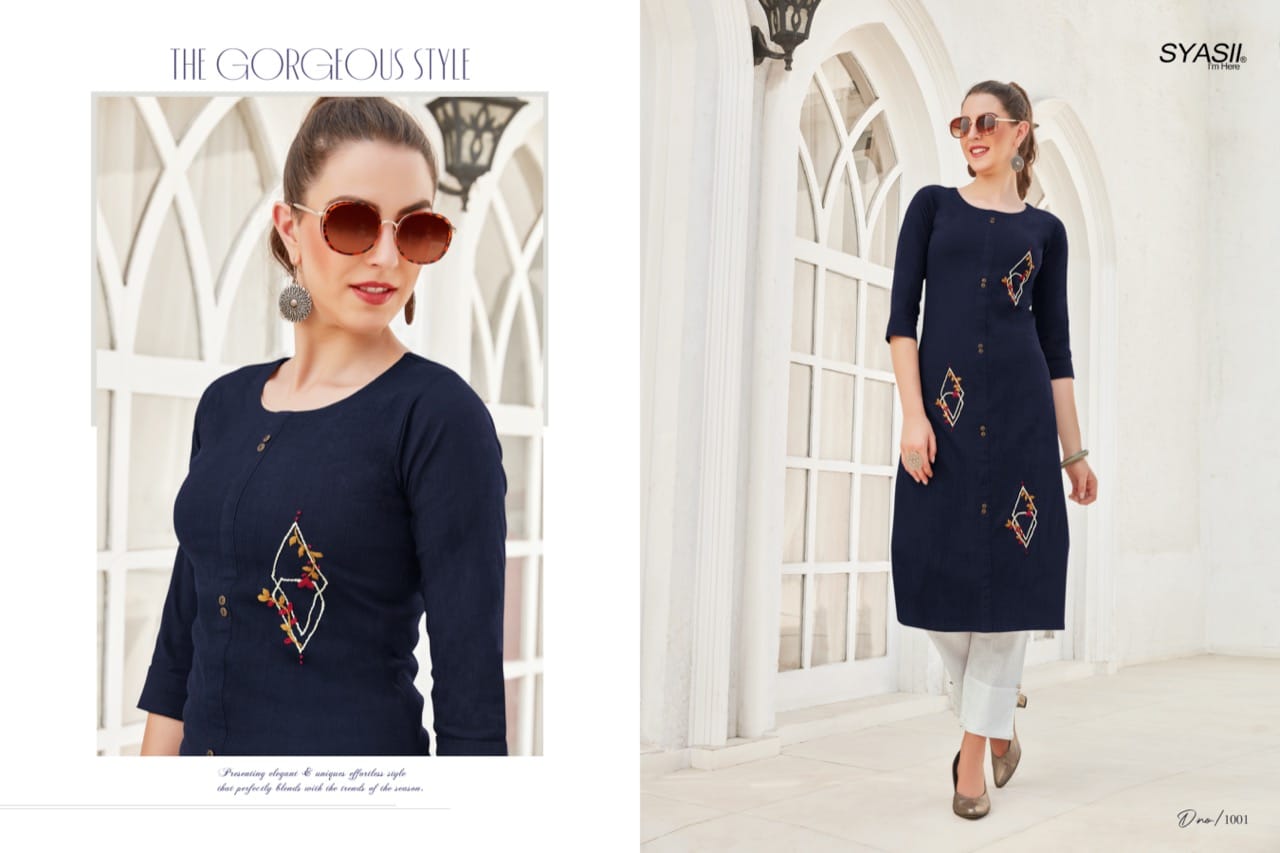 syasii ancy vol 1 rayon new and modern style kurti catalog