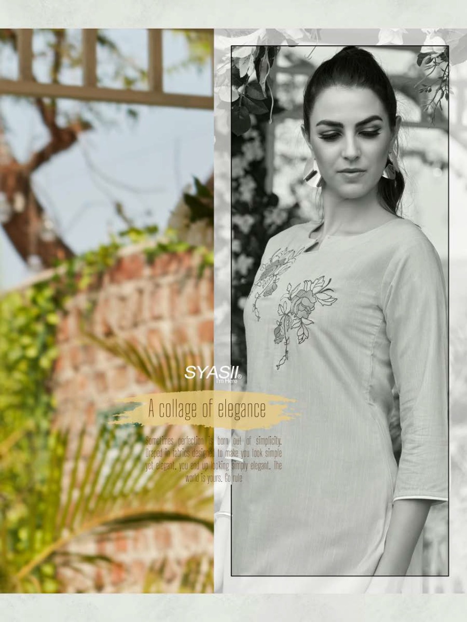 syasii magical beauty rayon decent embroidary look kurti with bottom catalog