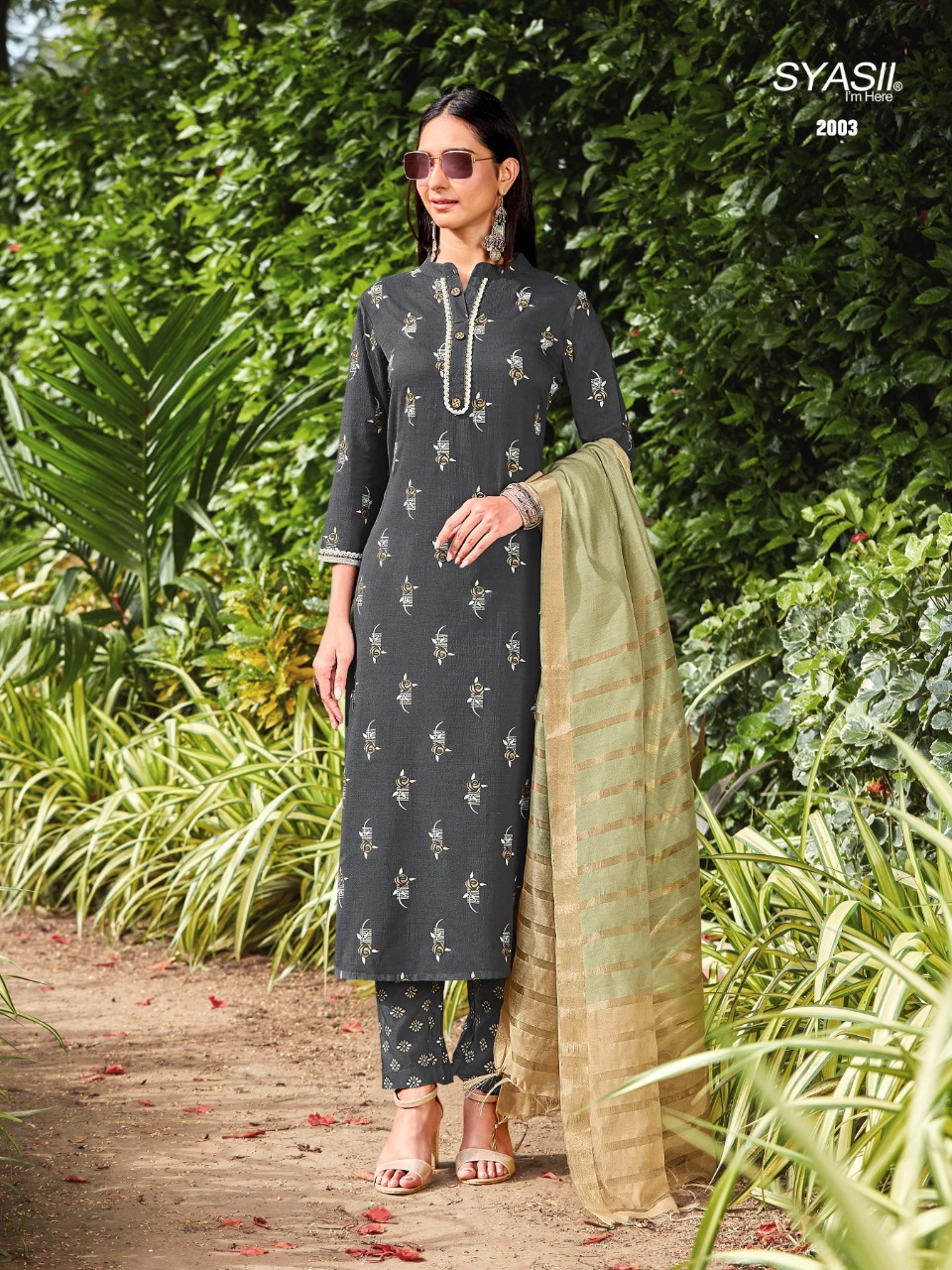 syasii rayasa florence Silky Slub gorgeous look kurti  bottom with dupatta catalog