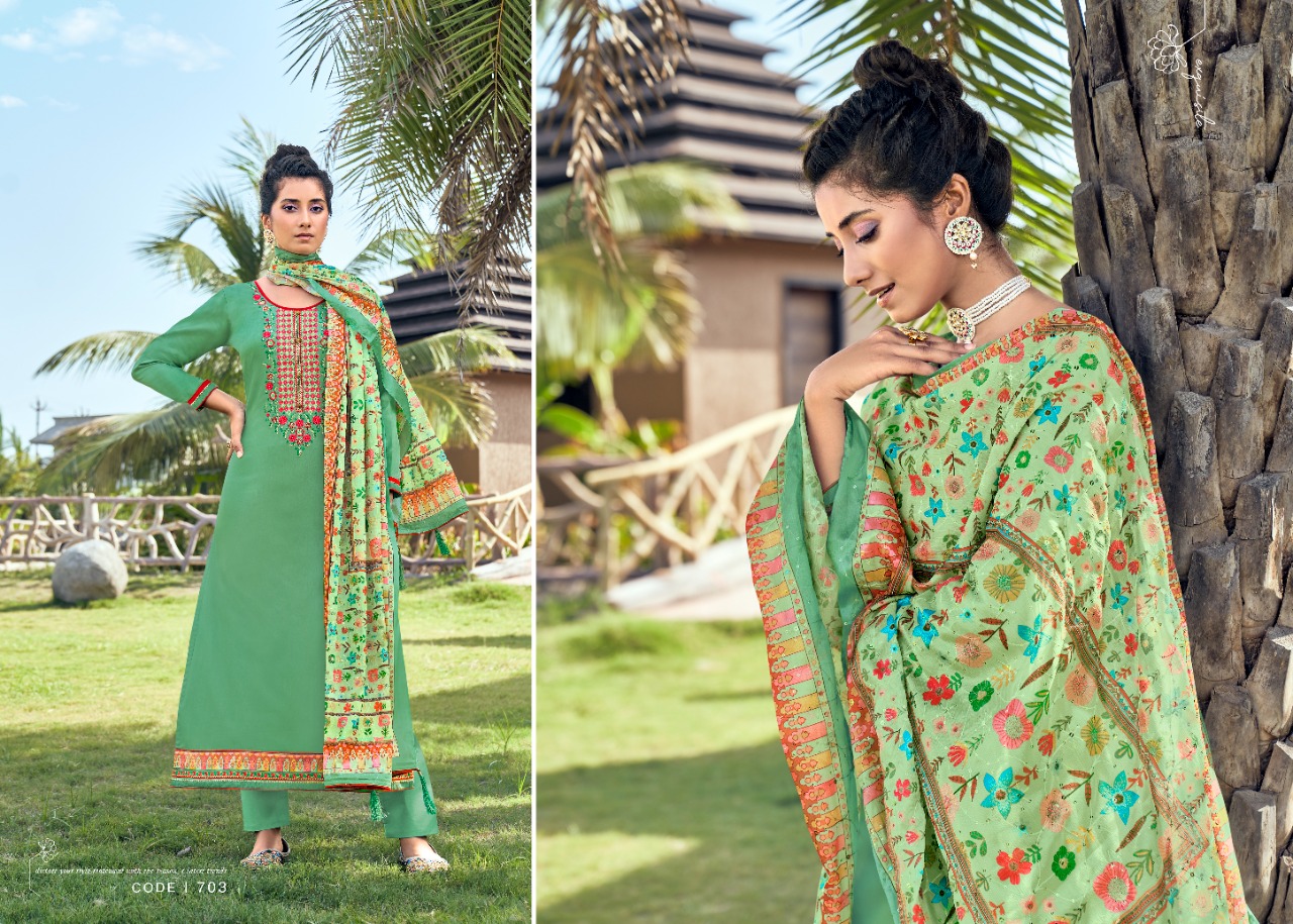 triple aaa kainath jam silk innovative style salwar suit catalog