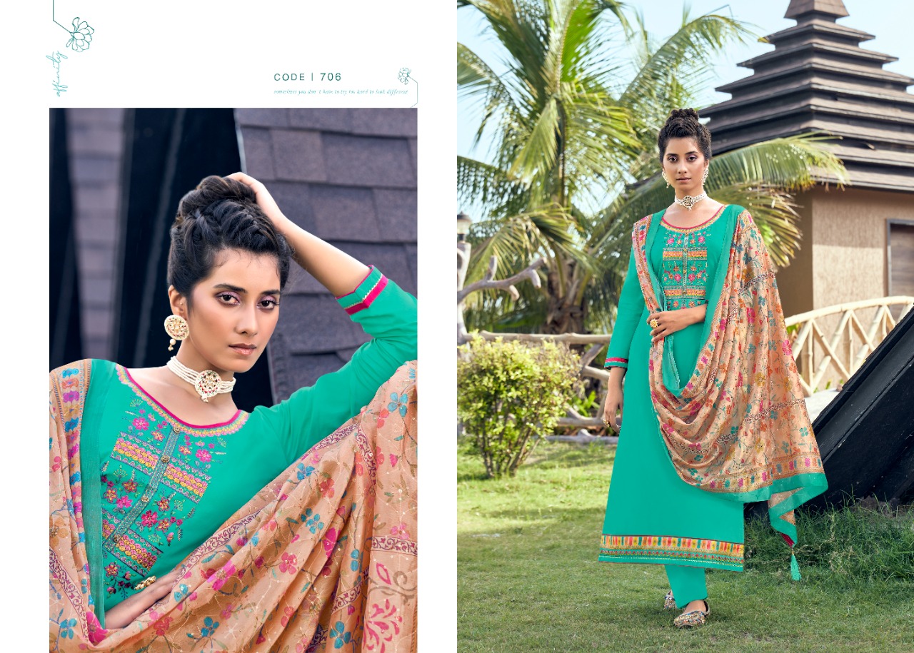 triple aaa kainath jam silk innovative style salwar suit catalog