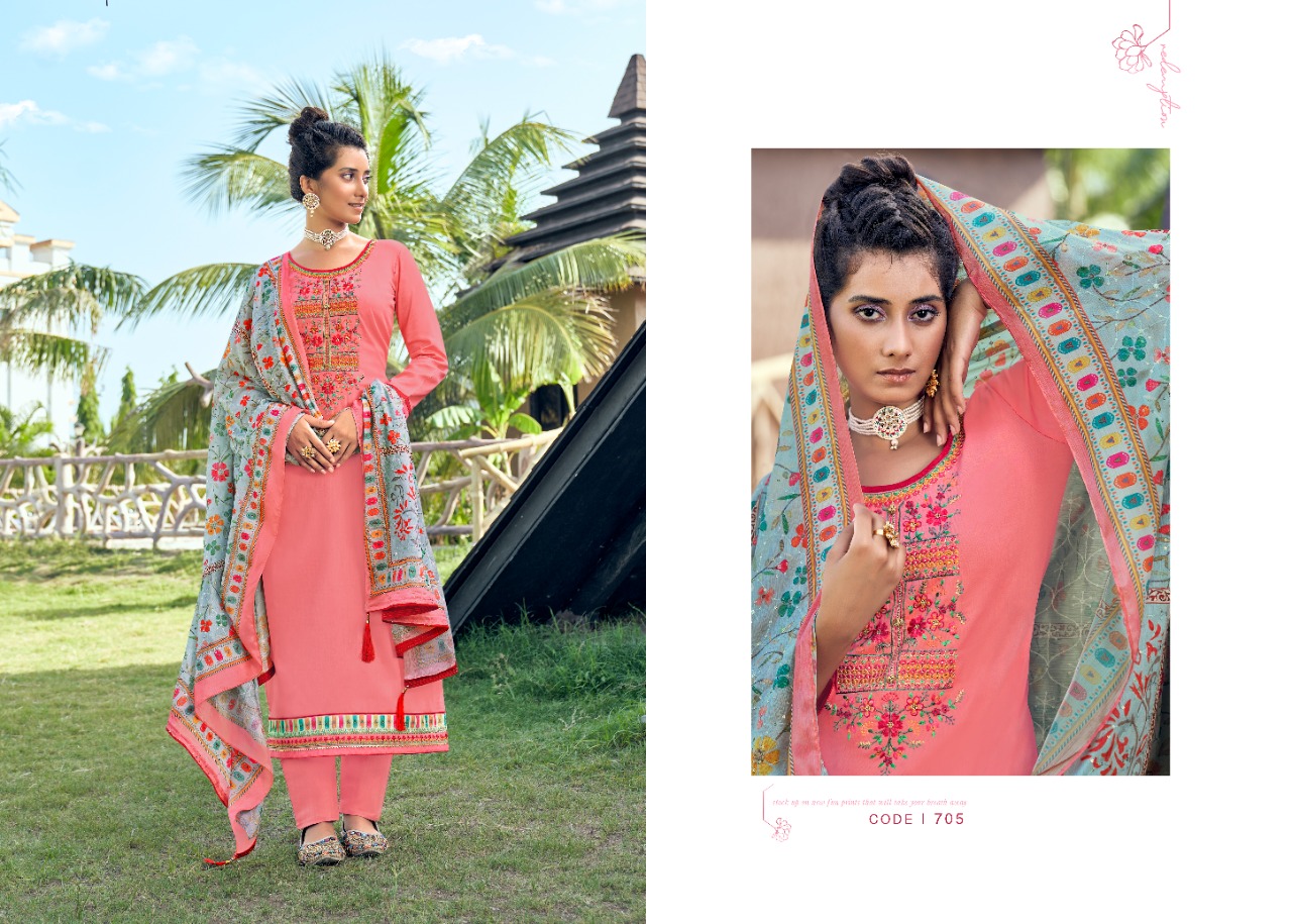 triple aaa kainath jam silk innovative style salwar suit catalog