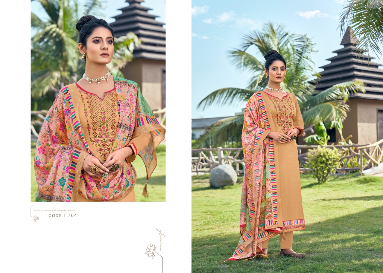 triple aaa kainath jam silk innovative style salwar suit catalog