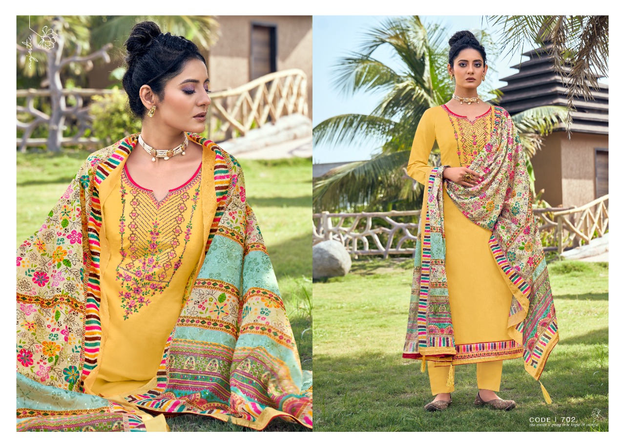 triple aaa kainath jam silk innovative style salwar suit catalog