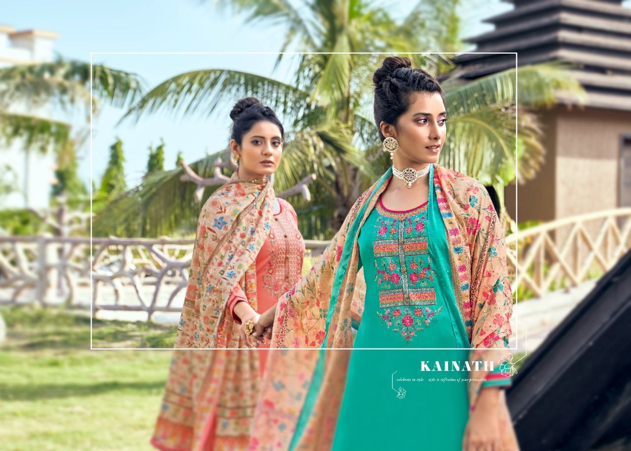 triple aaa kainath jam silk innovative style salwar suit catalog