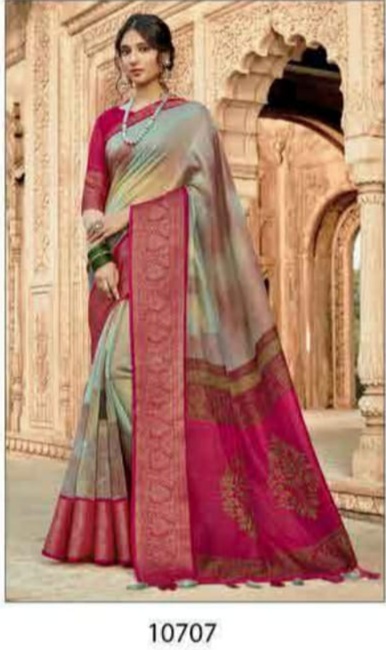 triveni Premratan cotton authentic fabric saree catalog