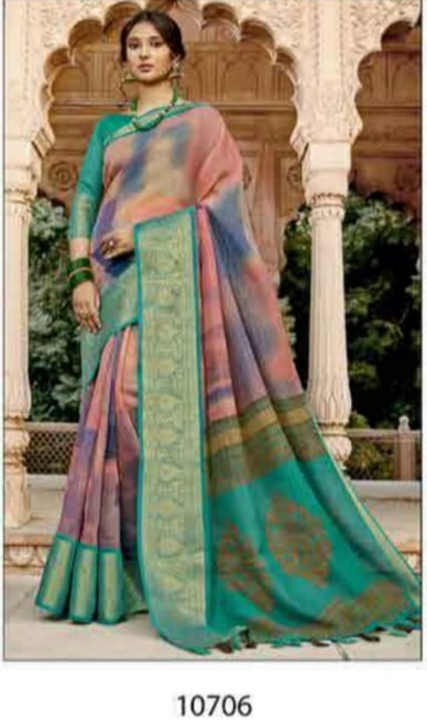 triveni Premratan cotton authentic fabric saree catalog