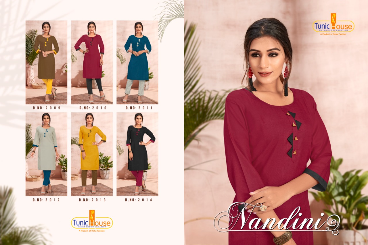 tunic house nandini cotton affordable price kurti catalog