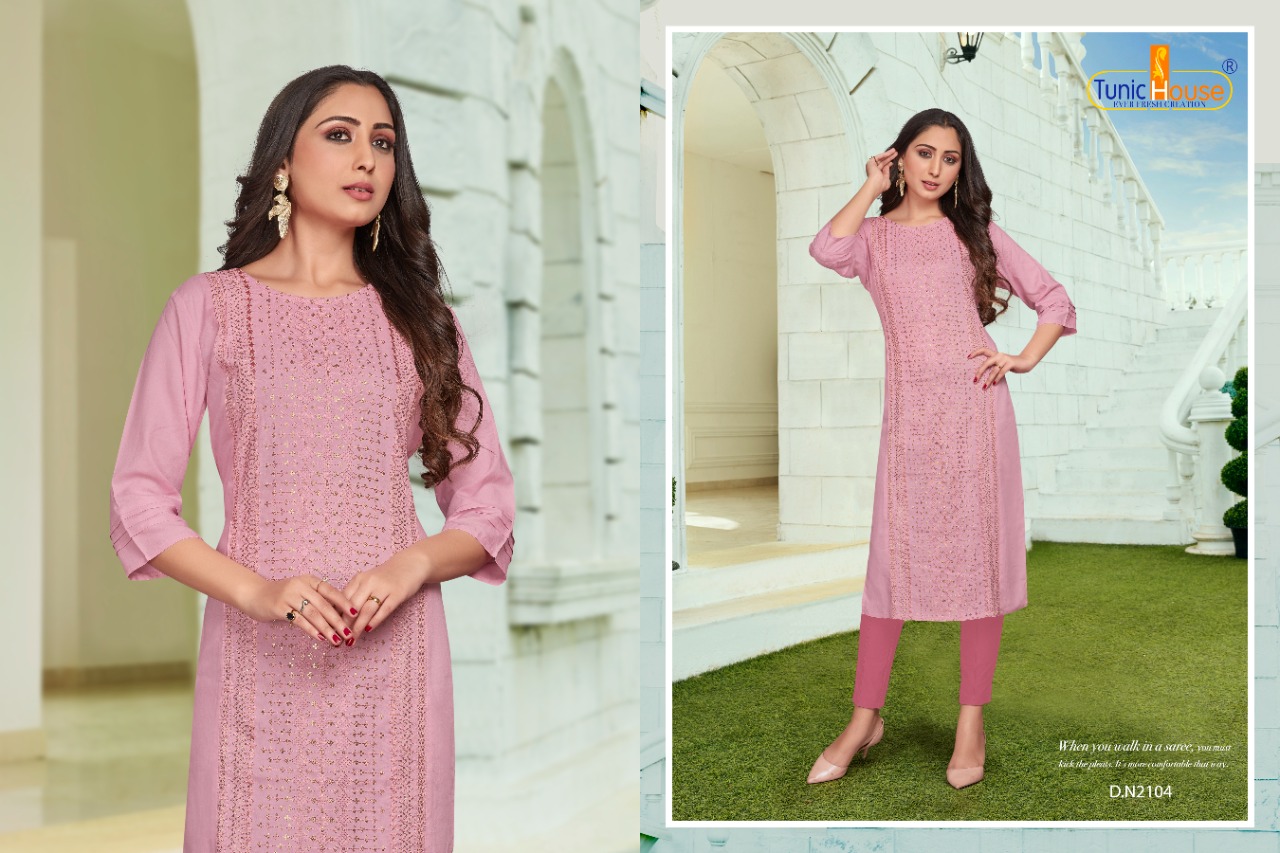 tunic house nexa vol 3 rayon elegant kurti catalog