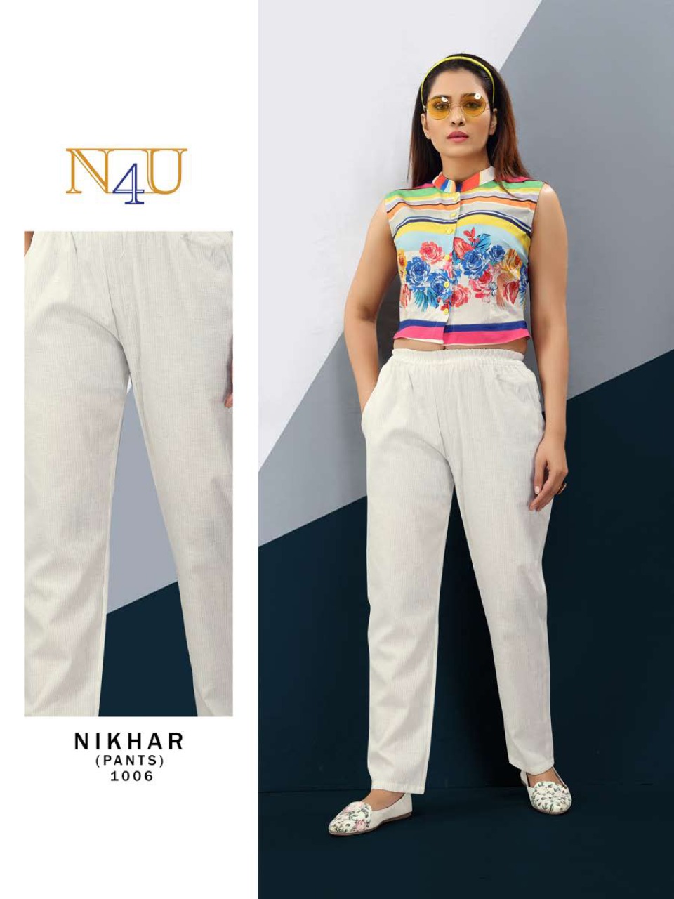 tunic house nikhar nx ninen cotton classic trendy look pant catalog