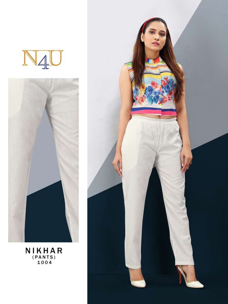 tunic house nikhar nx ninen cotton classic trendy look pant catalog