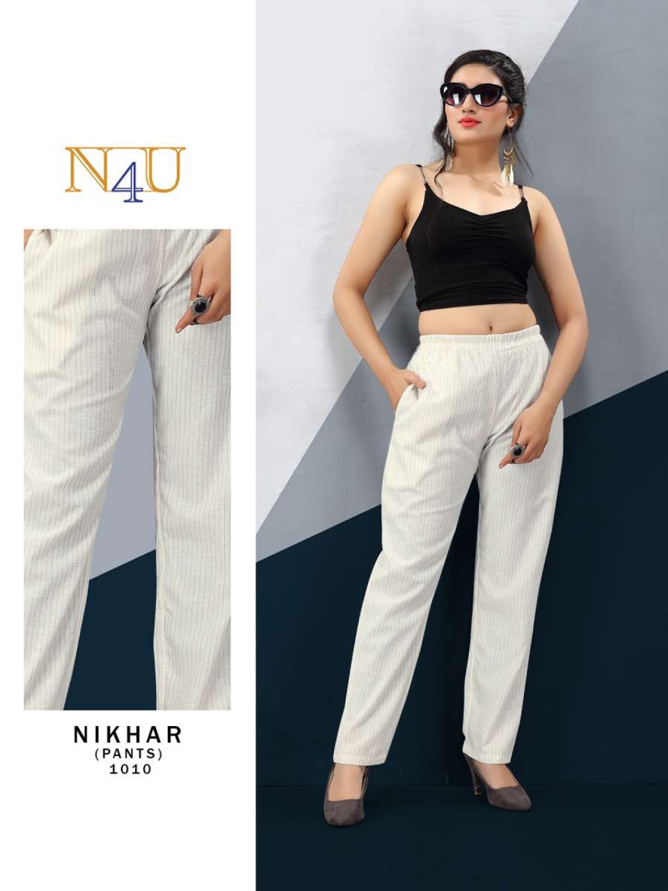 tunic house nikhar nx ninen cotton classic trendy look pant catalog